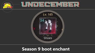My undecember season 9 boot enchant