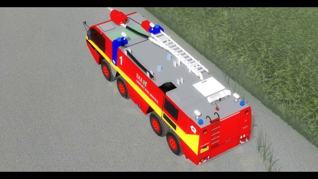 FSX P3D Plane Crash with FIRE ENGINES! - YouTube