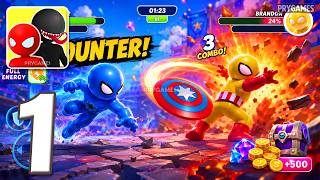 Stick Hero: Comic Superhero - Gameplay Walkthrough Part 1 - Stick Hero Fight (Android, iOS) screenshot 1