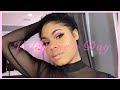 PINK GLITTER SMOKEY EYE MAKEUP TUTORIAL | ASHLEY DI’JONE