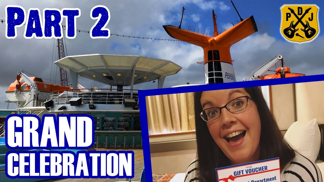 Grand Celebration Cruise Vlog - Part 2: Exploring The Ship, Raffle Winner, Muster Time - ParoDeeJay
