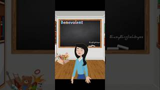 word of day :- Benevolent #wordoftheday #easyenglishbyss #english #viral #vocabulary
