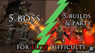 5 Boss, 5 Build & Party for Elite Difficulty - Dungeon Siege 2