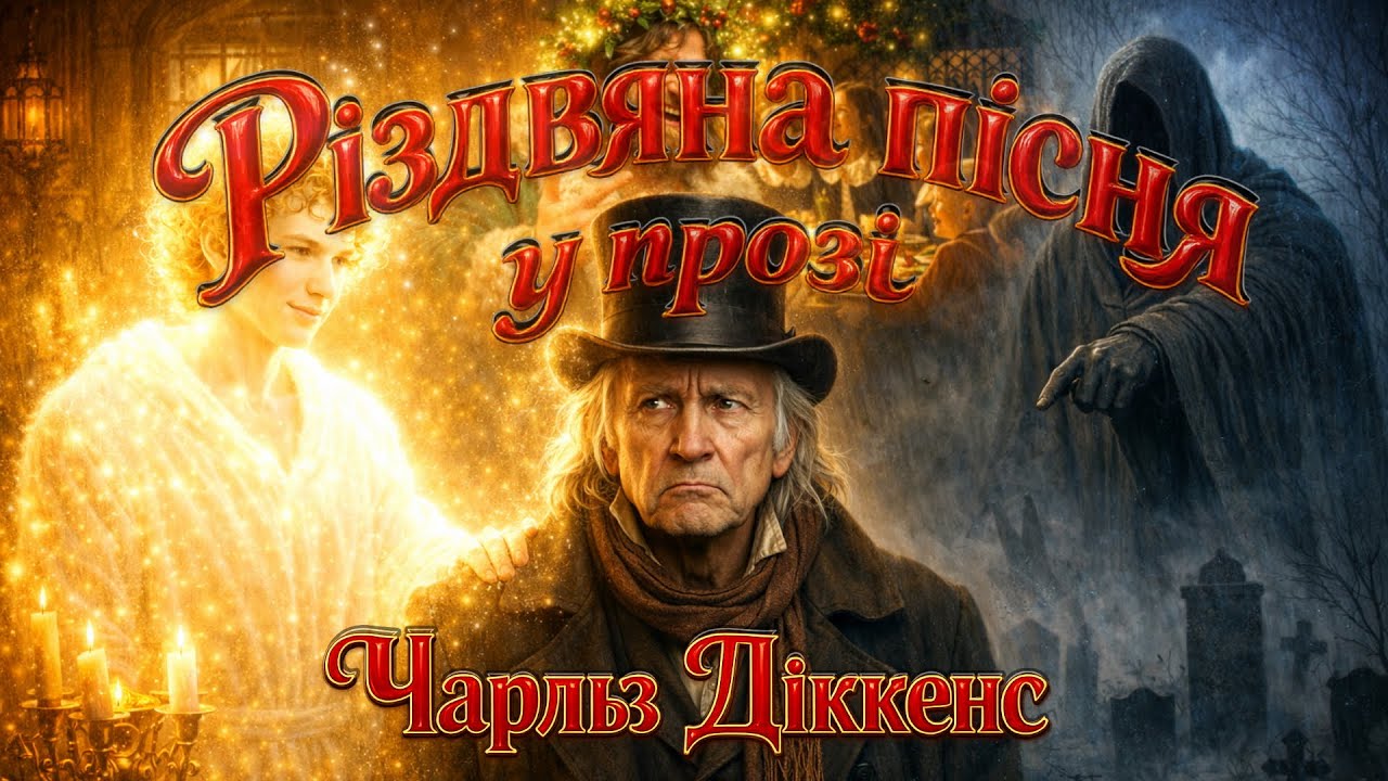Різдвяна пісня у прозі / Чарльз Діккенс / Аудіокнига українською ПОВНІСТЮ