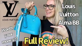 Is LV Exotic Leather Worth It??? Louis Vuitton Alma BB Ostrich Leather  Review 