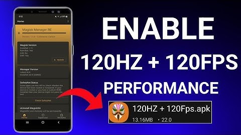 Enable 120Hz Refresh Rate 120FPS Performance | Max FPS Fix Lag - No Root