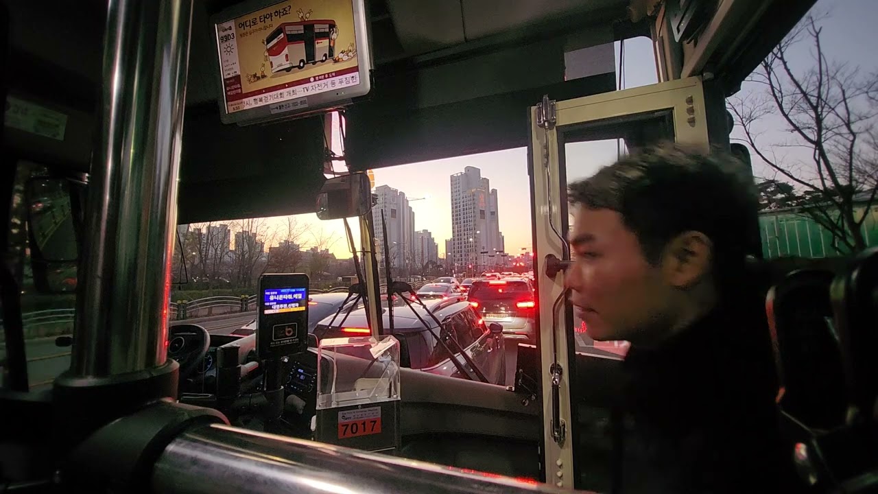 KD 경기상운 9303번 7017호 22년식 현대 유니버스 하남BRT 환승차고지 ~  강남역 왕복 주행영상 (feat 교통뮤지엄(