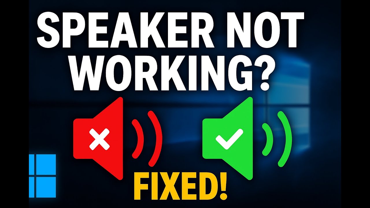 No Sound on Windows Laptop/Desktop – Speaker Not Working FIX (Driver ...