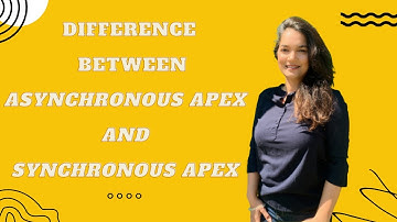 Difference between asynchronous apex and synchronous apex