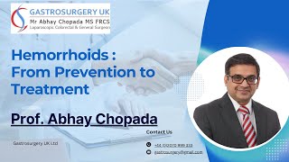 Hemorrhoid Causes & Treatment Secrets Finally REVEALED! | Dr. Abhay Chopada | Gastrosurgery UK