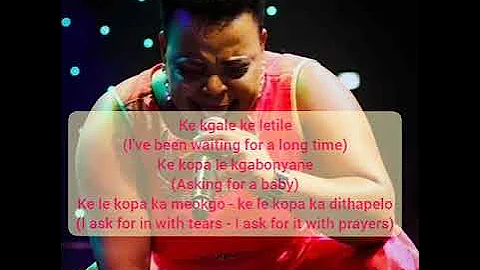 Rebecca Malope - Ntate Nkarabe (ft Tshepo Tshola) Lyrics Tranlated