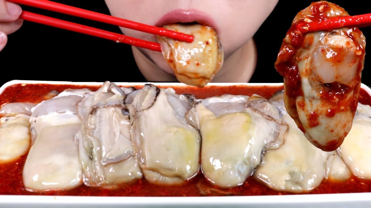 ASMR 바위굴 생굴 리얼사운드 먹방