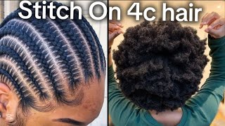 Mastering Stitch Lines on 4C Hair | Clean, Neat & Beginner-friendly! | NATURAL HAIR