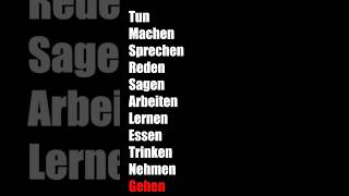 Almanca en çok kullanılan fiiller #language #almancaöğren