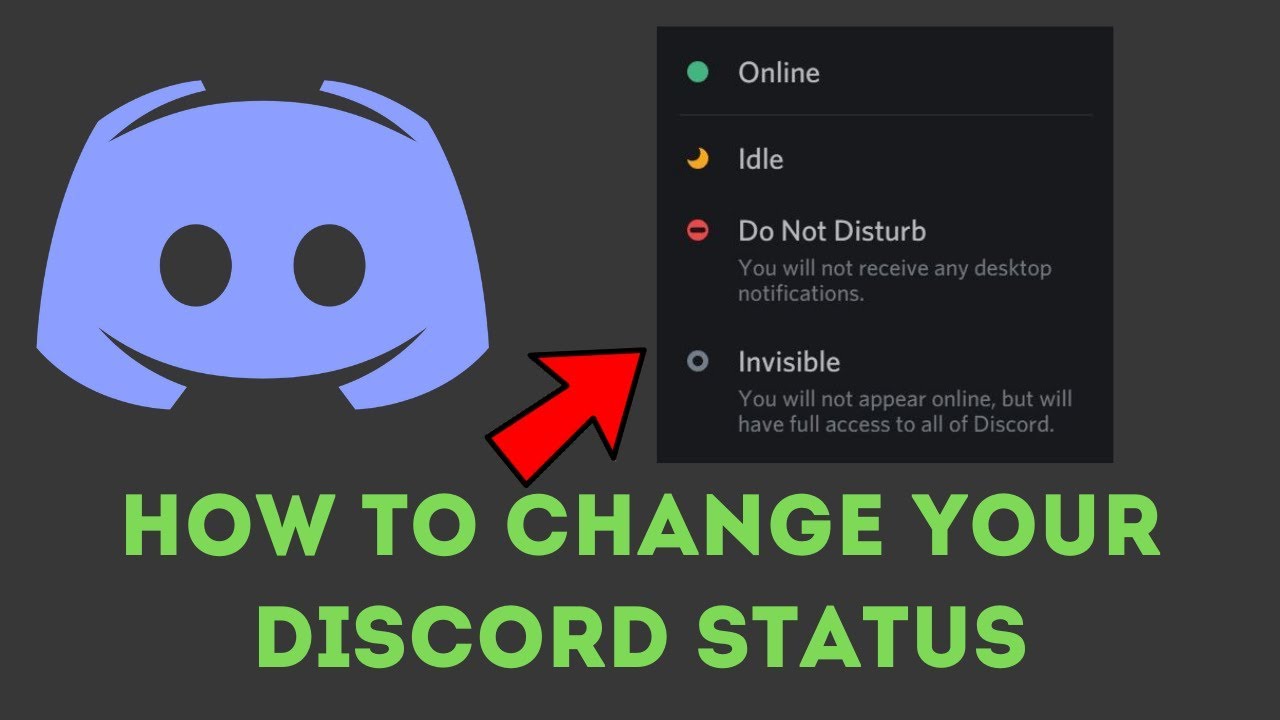 How to Change Discord Status to Do Not Disturb, Idle and Invisible 2019 - Y...