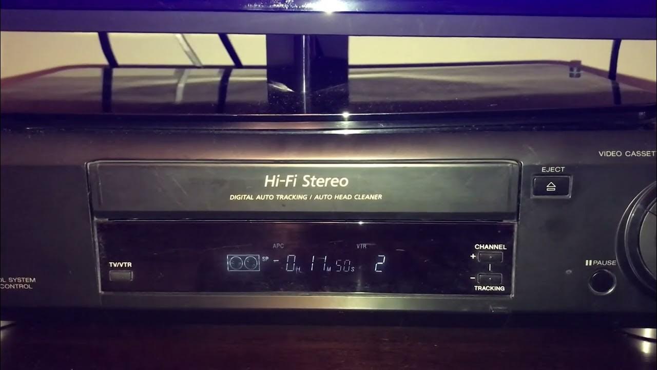 Very Odd Strange Rewinding Sound On A VHS Tape In My Black Sony VCR