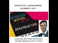 Jonathan Cox Mozart Hall Concert 2017