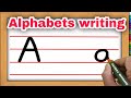 Writing alphabet letters for children   alphabets writing  alphabets in four line