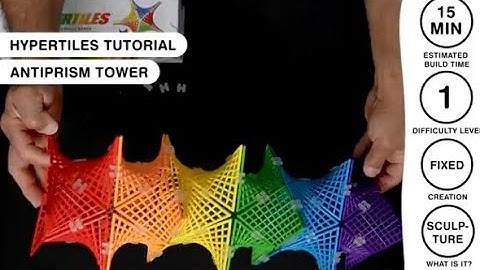 HyperTiles Example Build Tutorial - How To Make The Antiprism Tower Level 1