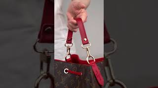 Leather Replacement Top Handle in Cherry Red for Designer Bags and LV  NeoNoe ( ¾” Wide - 11.4” long)