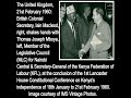 The United Kingdom 1960 Kenyan Leader Tom Mboya With Then British Colonial Secretary Iain Macleod