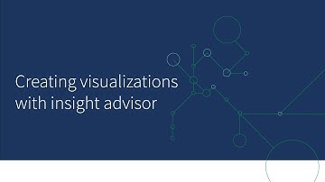 Creating visualizations with insight advisor