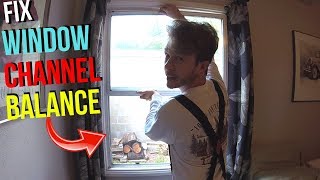 How To Fix Windows that Won't Stay Up/Open. Window Channel Balance Replacement Jonny DIY