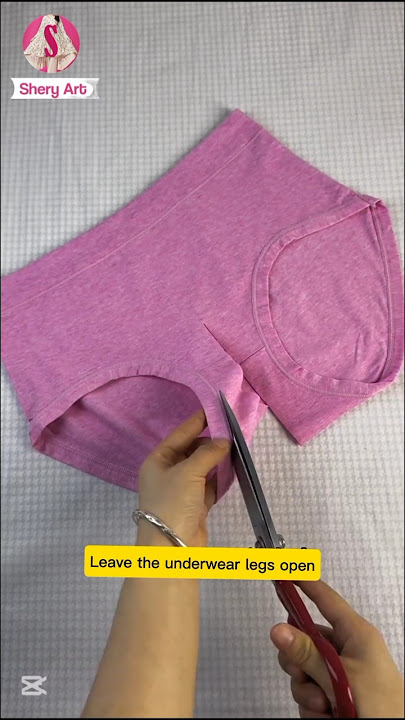 You can also change your underwear into a bra #sewing #shorts