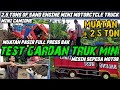 truk mini bermesin motor 150 cc muat pasir 2.5 ton || 2.5 tons of sand engine mini motorcycle truck