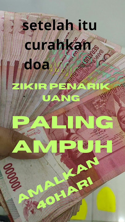 zikir wirid penarik uang nyata