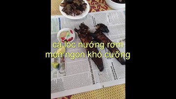 cá lóc nướng rơm, đặc sản miền quê