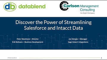 The Power of Streamlining Salesforce & Sage Intacct Data