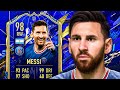 THE FINESSE SHOT KING! 👑 98 TOTY MESSI PLAYER REVIEW! - FIFA 22 Ultimate Team