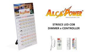 AlcaPower espositore demo strisce LED COB con controller