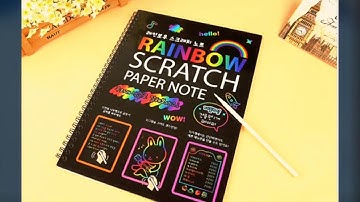 Rainbow  Scratch Paper Note