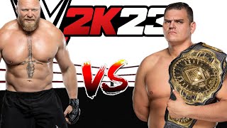 WWE 2K23 Brock Lesnar Vs Gunther Full Match