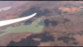 Gliding in South Africa, with soaring safaris, and glider low pass