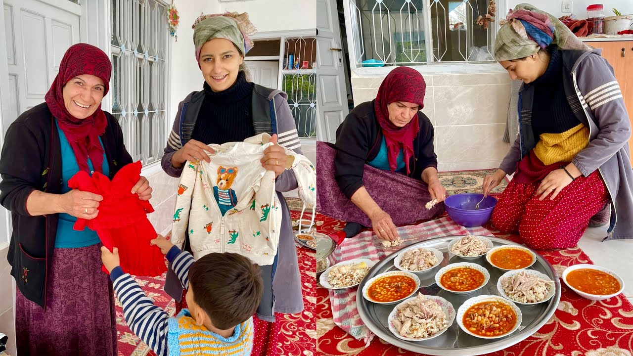 ALMANYA'DAN HEDİYE'LER GELDİ ~ ODUN ATEŞİNDE ETLİ KURU FASÜLYE TARİFİ ~KÖY İŞLERİ