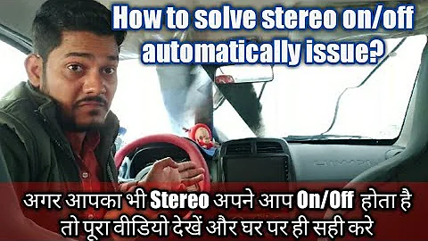 Why does my car stereo keep turning off and on?
