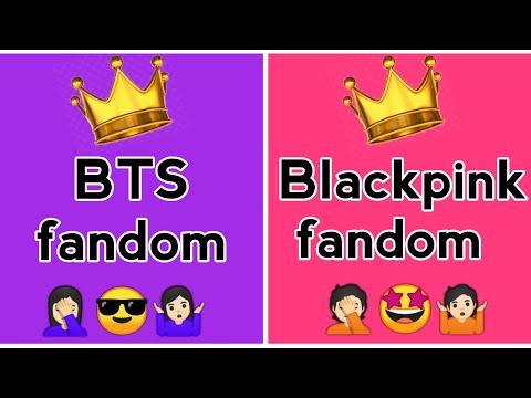 BTS Vs Blackpink 🥰 BTS fandom Vs Blackpink fandom 😎🤠😍