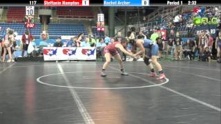 Junior Wm 117 - Steffanie Hampton Michigan Vs. Rachel Archer Washington