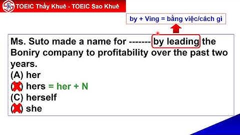 Một câu sử dụng Đại từ rất hay - Part 5 TOEIC