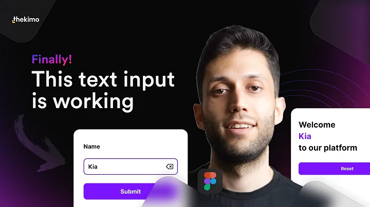 Functional text input in Figma - Using #variables and #conditionals