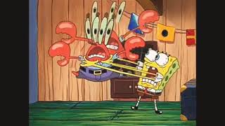 SPONGEBOB BIENG AGGRESSIVE TO MR. KRABS