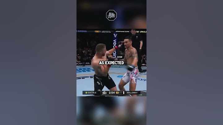 How Max Holloway Broke Gaethje's Nose