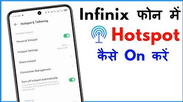 Infinix Me Hotspot Kaise On Kare | Infinix Ka Hotspot Kaise Chalu Karen