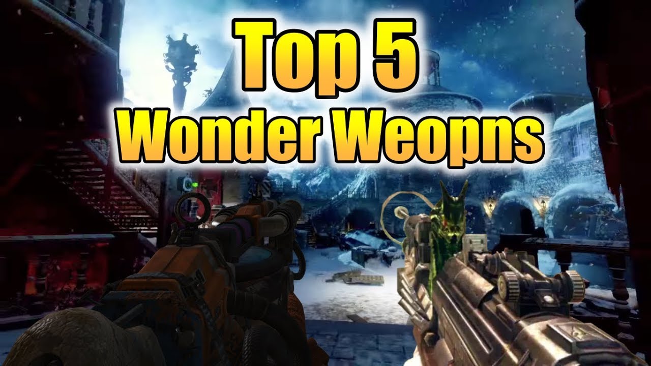 TOP 5 "Wonder Weapons" IN COD ZOMBIES HISTORY!