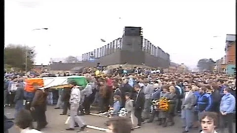 Funeral of IRA terrorist Kevin McCracken in Millto...