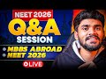 🚨 LIVE SESSION | NEET 2026 – Last Month Strategy + MBBS Abroad Guidance #neet #mbbsabroad