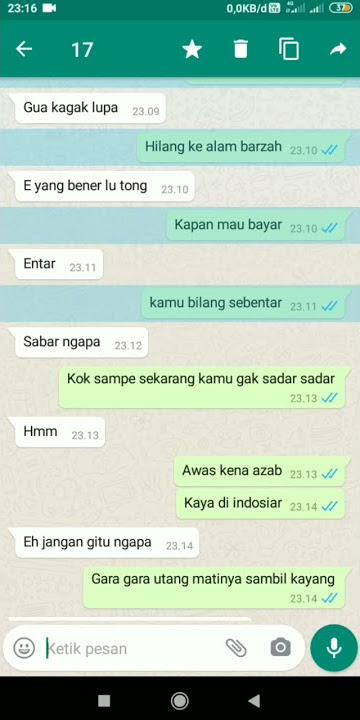 PRANK TEMAN NAGIH UTANG  || CHAT WA